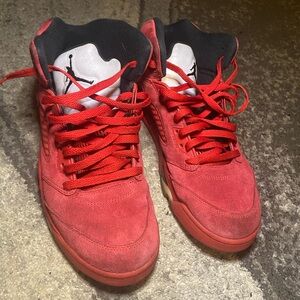 Air Jordan 5 Retro Red Suede 2017 Men's Size 11 Sneakers
Athletic Shoes